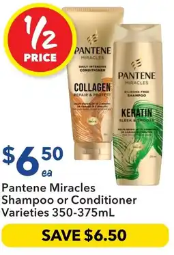 Ritchies Pantene miracles shampoo or conditioner offer