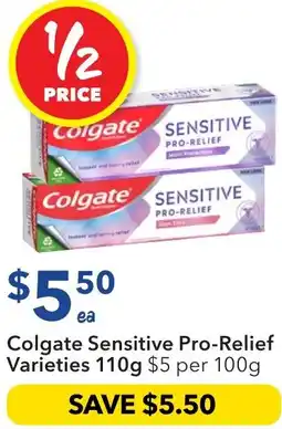 Ritchies Colgate sensitive pro-relief offer