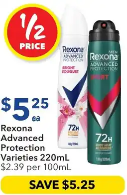 Ritchies Rexona advanced protection offer