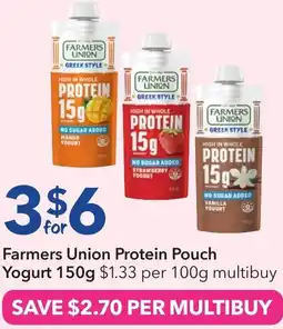Ritchies Farmers Union Protein Pouch Yogurt offer