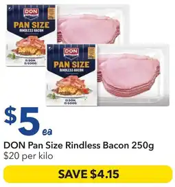 Ritchies Don pan size rindless bacon offer