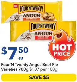 Ritchies Four'n twenty angus beef pie offer