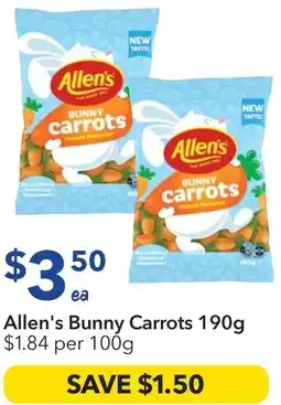 Ritchies Allen's bunny carrots offer