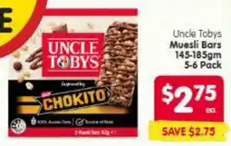 Spar Uncle tobys muesli bars offer