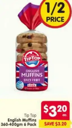 Spar Tip top english muffins offer