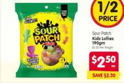 Spar Sour patch kids lollies offer