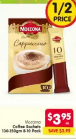 Spar Moccona coffee sachets offer