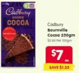 Spar Cadbury bournville cocoa offer