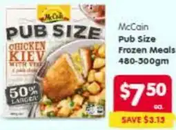Spar Mccain pub size frozen meals offer