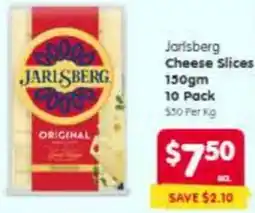 Spar Jarlsberg cheese slices offer
