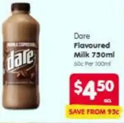 Spar Dare flavoured milk offer