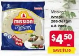 Spar Mission wraps offer