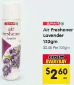 Spar Air freshener lavender offer