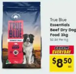 Spar True blue essentials beef dry dog food offer