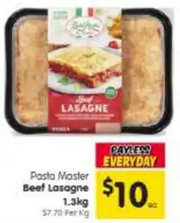 Spar Pasta master beef lasagne offer