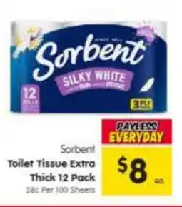Spar Toilet tissue extra thick offer
