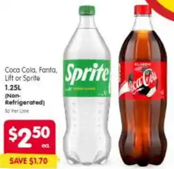 Spar Coca cola, fanta, lift or sprite offer