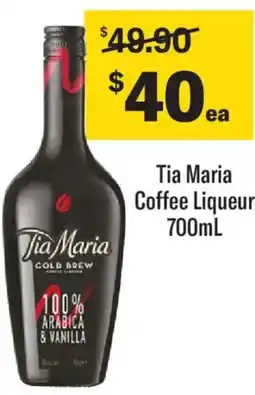 Liquorland Tia maria coffee liqueur offer