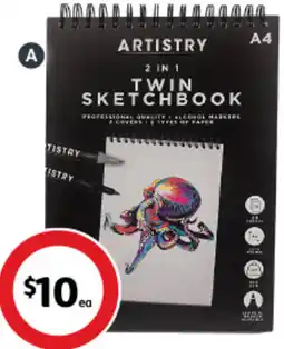 Coles A4 Sketch Pad offer