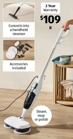 ALDI 3-in-1 Steam Mop and Polisher offer