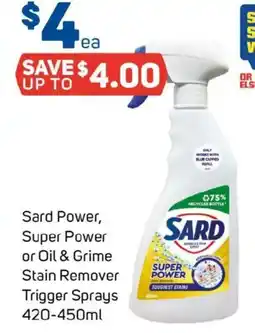 Foodland Sard Power, Super Power or Oil & Grime Stain Remover offer