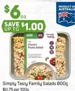 Foodland Simply Tasty Family Salads offer