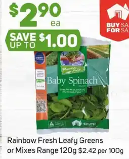 Foodland Rainbow Fresh Leafy Greens or Mixes Range offer