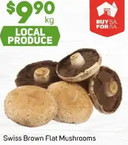 Foodland Swiss Brown Flat Mushrooms offer