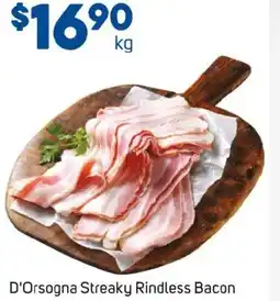 Foodland D'Orsogna Streaky Rindless Bacon offer
