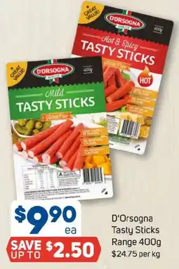 Foodland D'Orsogna Tasty Sticks Range offer