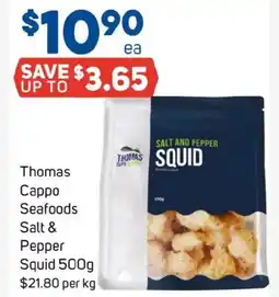 Foodland Thomas Cappo Seafoods Salt & Pepper Squid offer