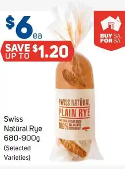 Foodland Swiss Natural Rye offer