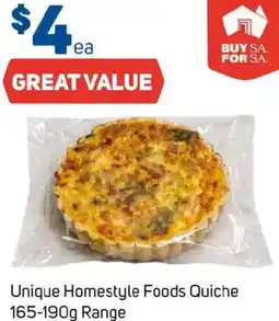 Foodland Unique Homestyle Foods Quiche offer