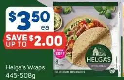 Foodland Helga's Wraps offer