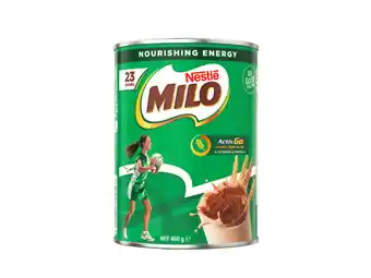Foodland Nestlé milo 460g or milo 30% less sugar 395g offer