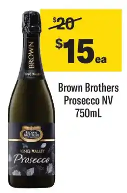 Liquorland Brown brothers prosecco nv offer