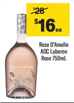 Liquorland Rose d'amelie aoc luberon rose offer