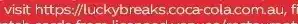 Foodland Get your chance to win coke lucky breaks offer