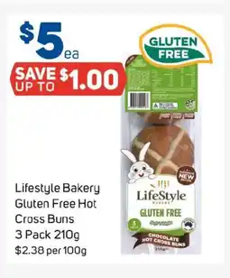 Foodland Lifestyle bakery gluten free hot cross buns offer