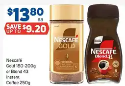 Foodland Nescafé gold or blend 43 instant coffee offer
