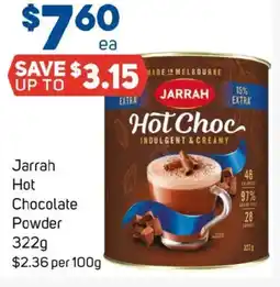 Foodland Jarrah hot chocolate powder offer