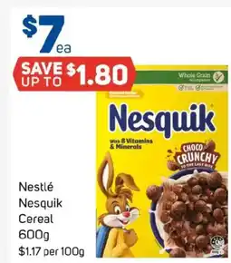 Foodland Nestlé nesquik cereal offer