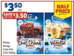 Foodland White wings cake mix offer