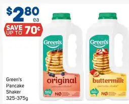 Foodland Green's pancake shaker offer