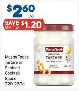 Foodland Masterfoods tartare or seafood cocktail sauce offer