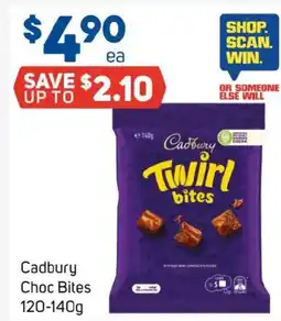 Foodland Cadbury choc bites offer