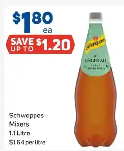 Foodland Schweppes mixers offer