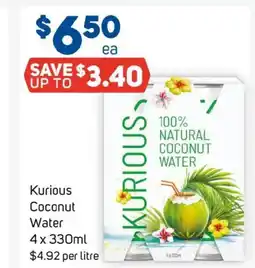Foodland Kurious coconut water offer