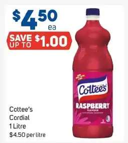 Foodland Cottee's cordial offer