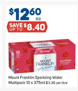 Foodland Mount franklin sparkling water multipack offer